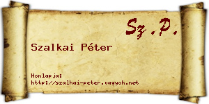 Szalkai Péter névjegykártya